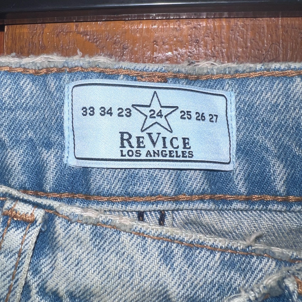 Revice Denim Oversized Jeans, Size 24, Brand New With Tags